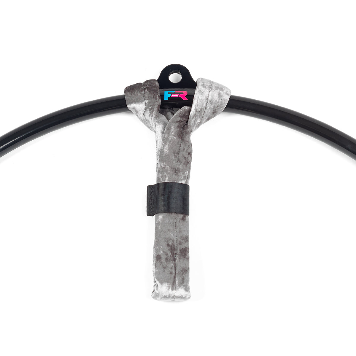 Hand loop strap Fluweel Silver