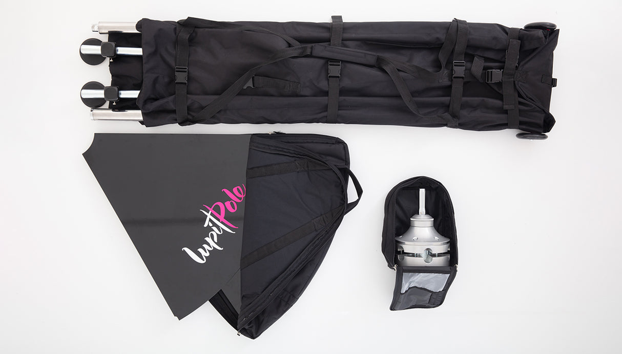 Lupit Pole Stage Long Legs Chrome 45 mm + Bags