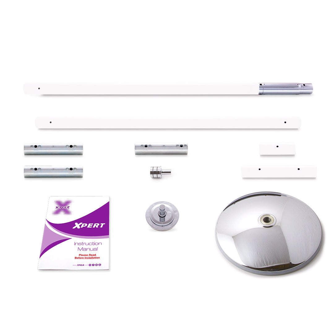 X-pole Xpert Pro Powdercoat White Danspaal