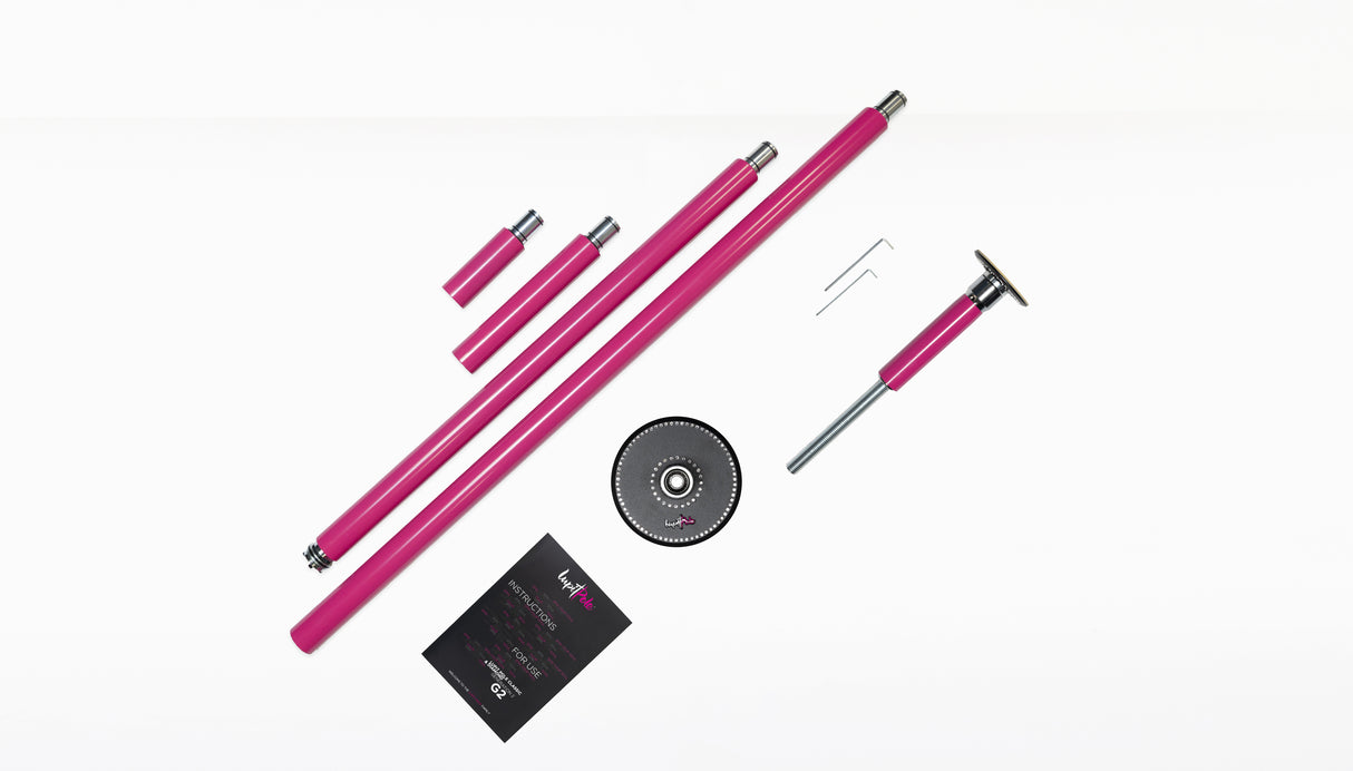 Lupit Pole Diamond G2 Standardschloss Schwarz 45mm