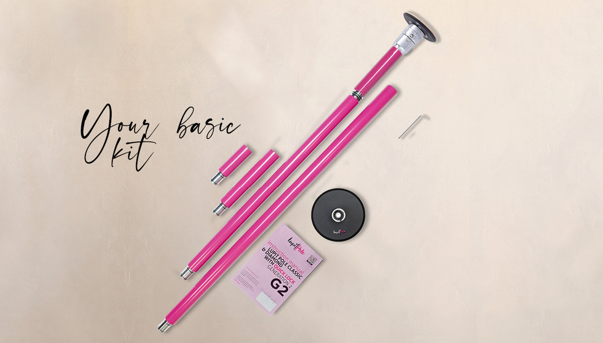 Lupit Pole Classic G2 Quick Lock Weiß 45mm