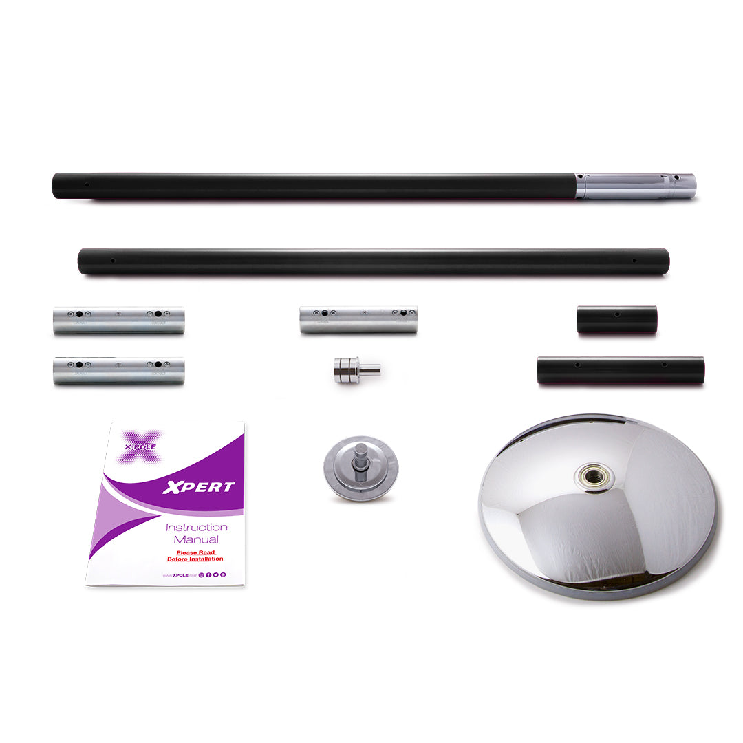 X-pole Xpert Powdercoat Black NXN Danspaal – Danspalen.nl
