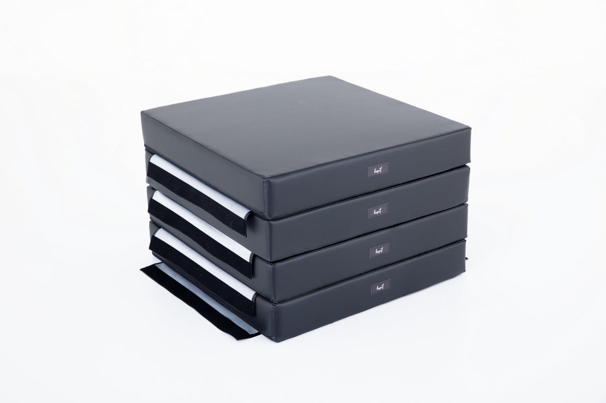 Lupit Matte Premium Quadratisch Schwarz 12cm