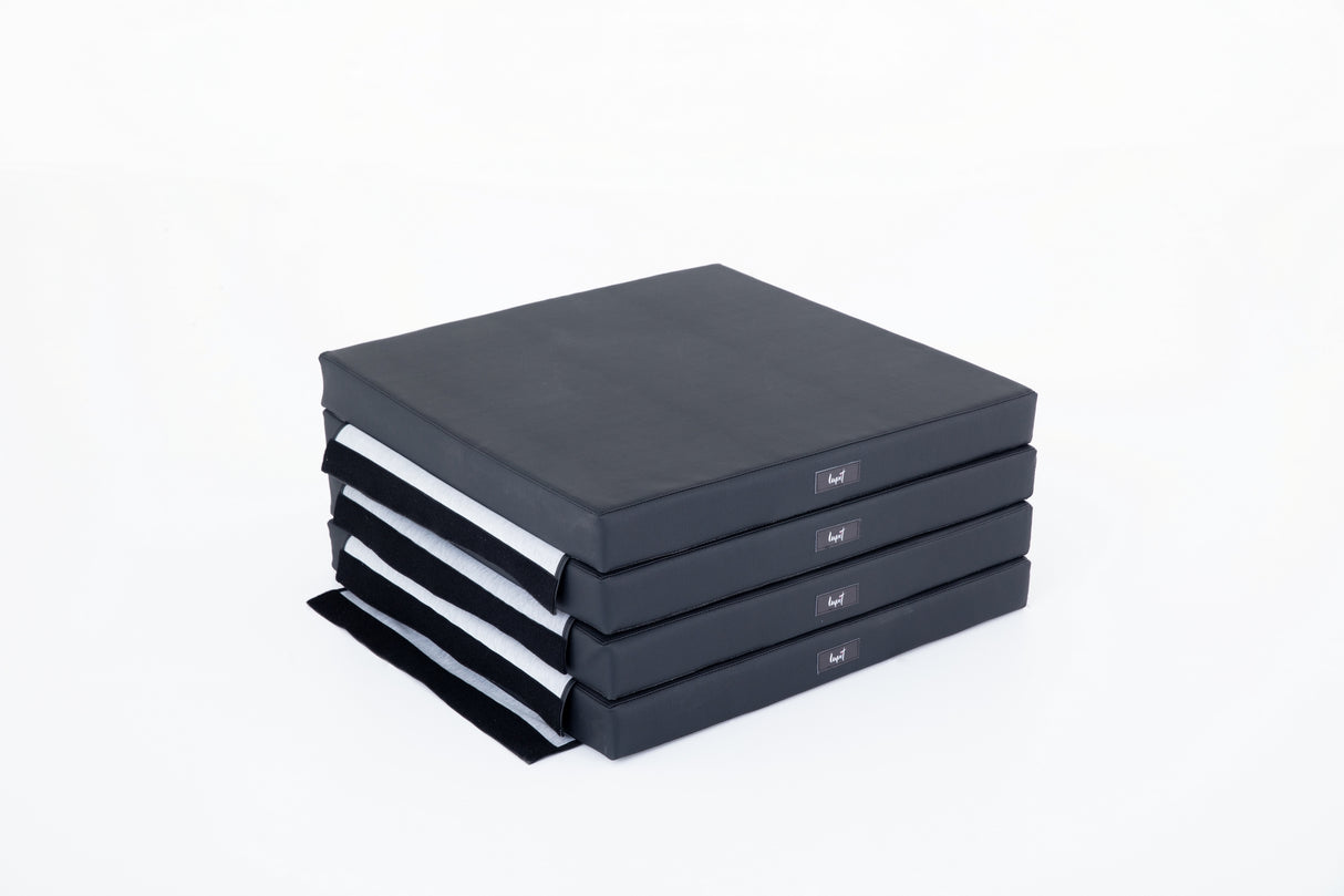 Lupit Matte Premium Quadratisch Schwarz 8cm