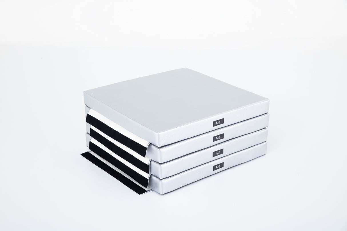 Lupit Matte Premium Quadratisch Silber 8cm
