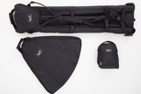 Lupit Pole Stage Lange Beine Pulverbeschichtung Schwarz 45 mm + Taschen