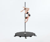 Lupit Pole Stage Lange Beine Pulverbeschichtung Schwarz 45 mm + Taschen