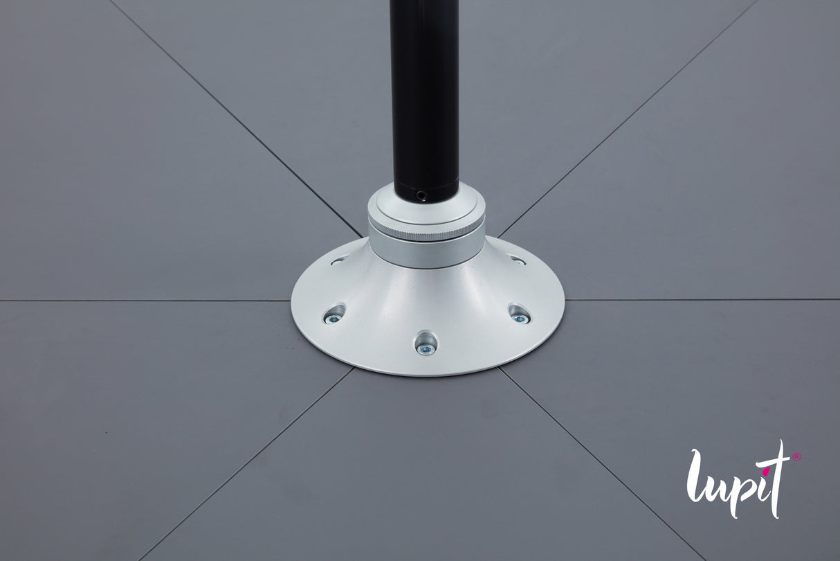 Lupit Pole Stage Lange Beine Pulverbeschichtung Schwarz 45 mm + Taschen